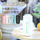 加湿器 卓上 小型 卓上加湿器 除菌 大容量350ML 超音波式加湿器 次亜塩素酸水対応 車載加湿器 静音 持ち運び便利 軽量 コンパクト コードレス 2段階ミスト 7色LEDライト 乾燥対策 花粉対策 水漏れ防止 長時間運転 自動停止機能 オフィス 子供部屋 寝室 家庭用(2)
