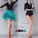 「Fashion THE SALE期間半額!」ダンス衣装 スカート フリンジスカート たっぷりのフリンジが軽快な動きを演出!レッスンウエア 社交ダンス ラテンダ...