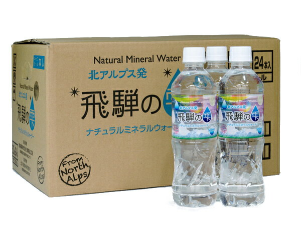 【天然水 飛騨の雫】(500ml×24本)×2箱 送料無料 国産 軟水 北アルプス ミネラルウォーター