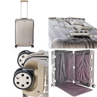 【リモワ】RIMOWATOPASトパーズチタニウム945.77マルチホイール98Lアルミゴールド4輪スーツケース