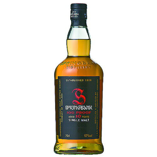 ウイスキー　スプリングバンク 10年 100プルーフ 57.1度 700ml　洋酒 Whisky(98-0)