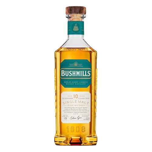 ブッシュミルズ ウイスキー　ブッシュミルズ シングルモルト 10年 正規品 700ml (90907)　洋酒 Whisky(21-4)