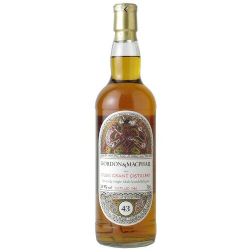 ウイスキー　ゴードン&マクファイル(G&M) グレングラント 1966 43年 50.9度 ケルティックラベル 700ml　洋酒 Whisky(98-0)