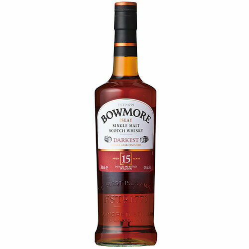 ウイスキー　ボウモア 15年 ダーケスト 700ml (70235)　洋酒 Whisky(98-0)