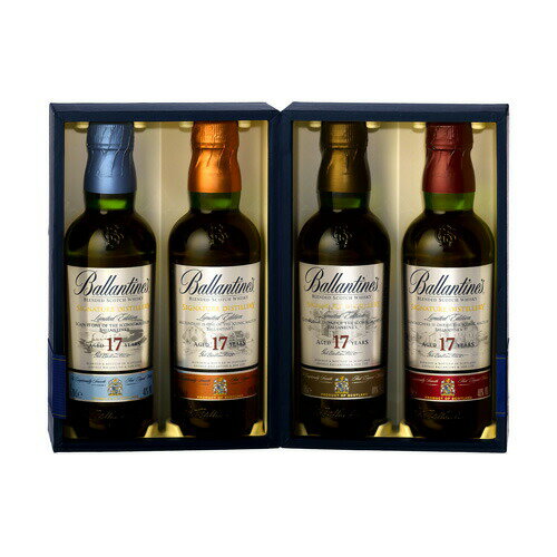 ウイスキー　バランタイン 17年 ディスティラリー コレクション 200ml×4本 (70352-4) 複数本ラッピング・熨斗不可　洋酒 Whisky(37-0)
