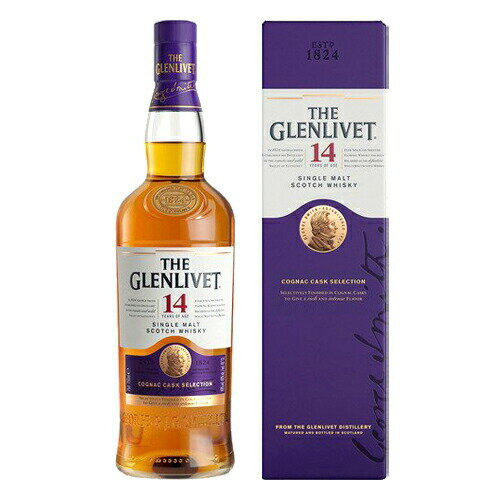 ウイスキー　グレンリベット 14年 コニャックカスク セレクション 700ml (77598)　洋酒 Whisky(33-2)