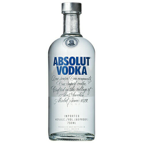 ウォッカ アブソルート 40度 ウォッカブルー 750ml (73400) スピリッツ vodka(25-4)