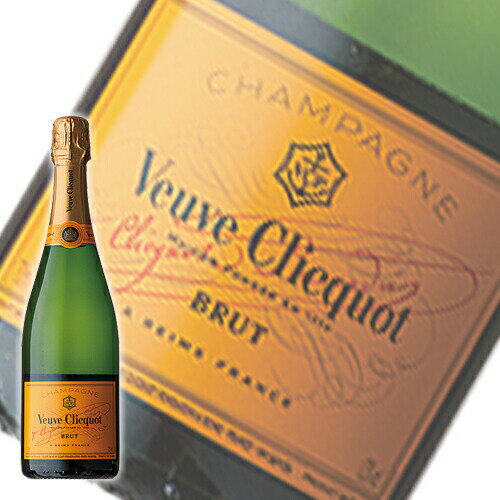 楽天輸入酒のかめやシャンパン　ヴーヴクリコ イエローラベル ノンヴィンテージ 並行品 750ml あす楽 （C126）　泡 ワイン Champagne（71-2）