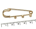 楽天1位獲得!! カブトピン 50mm 3カン 1個 ゴールド/代用ロジウムシルバー(3)