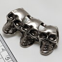【メタルパーツ】スカル 42×22mm 1個