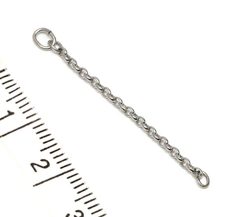 楽天1位獲得!! 【チェーンパーツ】Cカン付チェーン 小判タイプ 3cm 1本 ゴールド/シルバー