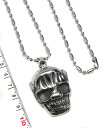 【スカルネックレス】スカル40×30mm No.3 スカル チェーン76cm ドクロ 髑髏 1点限り