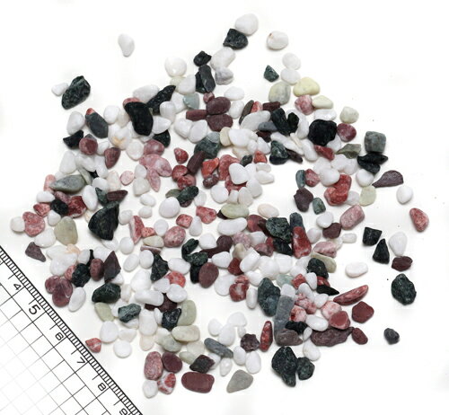 5色サンド 五色砂 ミックスカラー 砂利 玉砂利 500g お得パック＜1個までゆうパケット配送可能＞