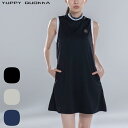 【公式 | 新作】ゴルフウェア 2025 CLASSY CREST FIT DRESS ワンピース 高機能ストレッチ素材 オーソドックス クラシカル レディース 速乾 UVカット ゴルフウェア おしゃれ ブランド YUPPY QUOKKA 公式 日本人の体型にフィットするゴルフウェア