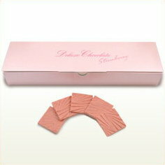 バレンタイン 2021 デラックスチョコレート薄板いちご 159g 標準30枚入 チョコ 義理チョコ プチギフト チョコレート バレンタインデー ギフト スイーツ お菓子 板チョコ 個包装