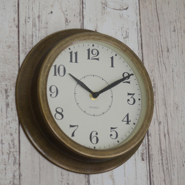 『壁掛け時計アンティークゴールドクロック』壁 時計 アンティーク調 レトロ クラシック 中世 ヨーロッパ風 高級感 おしゃれ 見やすい 小さい 店舗 リビング 玄関 おすすめ インテリア クロック ウォールクロック かけ時計 壁時計 掛時計 ゴールド 金色