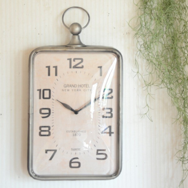 『壁掛け時計 アンダーパス・ハングクロック』壁 時計 アンティーク調 レトロ クラシック 中世 ヨーロッパ風 高級感 おしゃれ 見やすい 大きい 大型 四角 角型 角形 縦長 店舗 リビング 玄関 おすすめ インテリア クロック ウォールクロック かけ時計 壁時計 掛時計