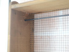 『ハンギングネットボックス』（シェルフ 壁掛け 棚 キッチン雑貨 ツール 壁掛け 収納 タオルハンガー タオルバー タオル掛け 布巾掛け おしゃれ 木製 ラック )