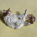 パルナートポック ブローチ メインクーンブローチ( 胸飾り ブランド 猫 ねこ ネコ レディース アクセサリー ファッションアイテム おしゃれ かわいい 立体的 リアル palnart poc ブラフシューペリア brough superior 4F 日本製 4FPB003 プレゼント おすすめ)