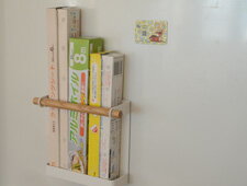 『マグネット式ラップホルダー　トスカ 』 マグネット 強力 冷蔵庫 収納 ラップホルダー かわいい おしゃれ トスカ