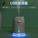 LEDライト ミスト量が多い 静音 加湿 USB加湿器 多機能 ミニ加湿器 車内用 卓上家庭用(2)