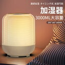 アロマ加湿器 3000ml大容量 保湿 ナノ噴霧器 上から給水 卓上 加湿器 噴霧器 ダブルノズル