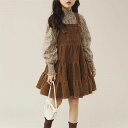 カジュアル 可愛い おしゃれ ワンピース スカート シャツ トップス 上下セット 春秋 長袖 女の子 キッズ セットアップ