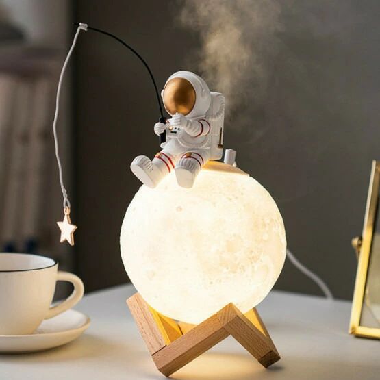 インテリア 一人暮らし リビング オフィス ムーンライト ランプ おしゃれ 卓上 小型 宇宙飛行士
