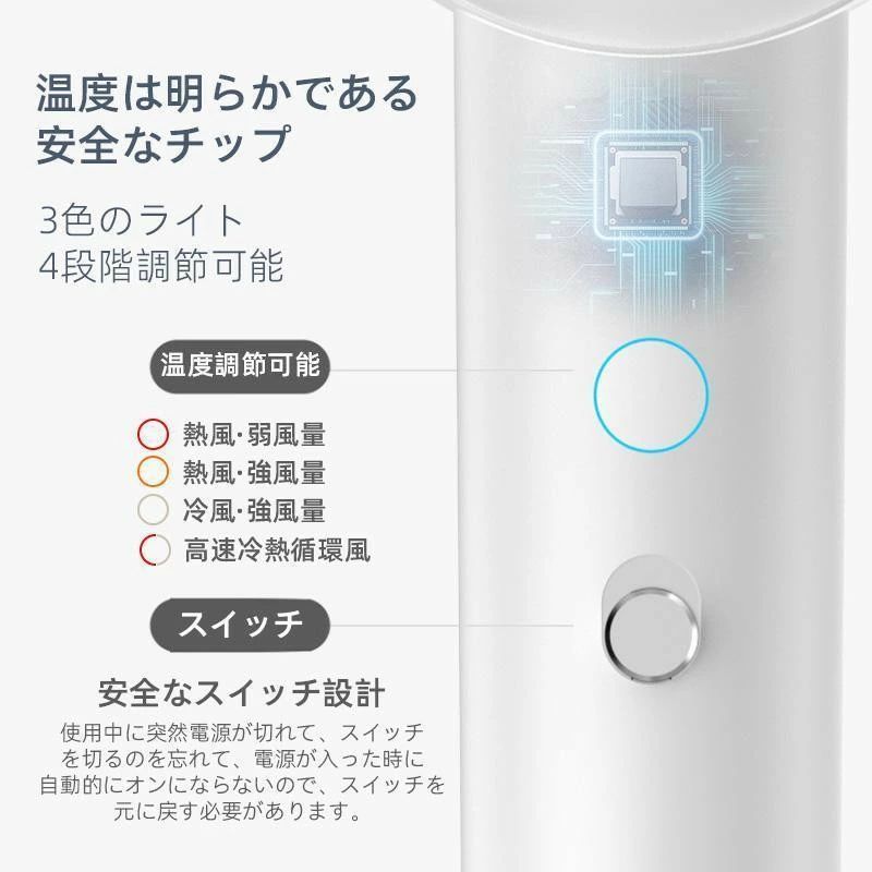 持ち運び便利 母の日 プレゼント 小型 コンパクト 高級 軽量 旅行 おしゃれ 過熱保護 おすすめ 静音 美髪 超軽量 温度調整 高速 2億マイナスイオン ヘア...