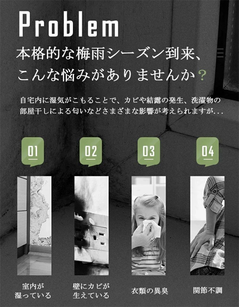 カビ防止 梅雨対策 湿気 省エネ 除湿量600ML/日 ペルチェ式 イオン空気清浄 1200ml 除湿器 コンパクト 小型 除湿機