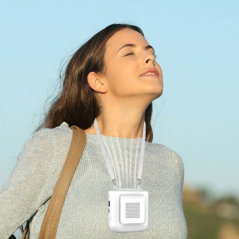 2023 おしゃれ typeC充電 手持ち扇風機 首掛け扇風機 静音 ベルトファン 腰掛け扇風機