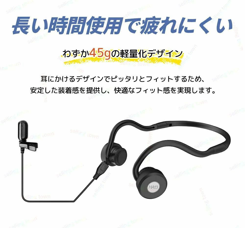 ヘッドホン 補聴器の代わりに 両耳 耳掛け 集音機 操作簡単 充電式 高齢者 介護 ワイヤレス 集音器