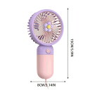 夏の花 可愛い ポータブル扇風機 静音 軽量 手持ち扇風機