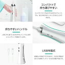 口腔洗浄器 超音波水流 歯垢洗浄 口臭防止 口腔ケア 電動ジェットウォッシャー 歯垢除去携帯型(2)