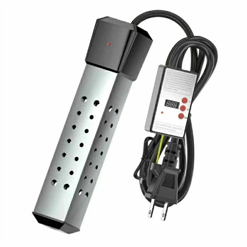 70°自動オフ サーモスタット付 湯沸かしヒーター 2000W 【温度センサー付き】 電気給湯器