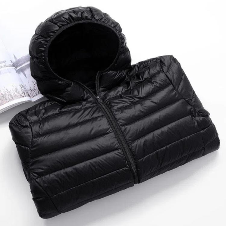 フード付き ジャケット アウター ライトダウン 秋冬 メンズ 長袖 ライトダウンジャケット エコダウンジャケット