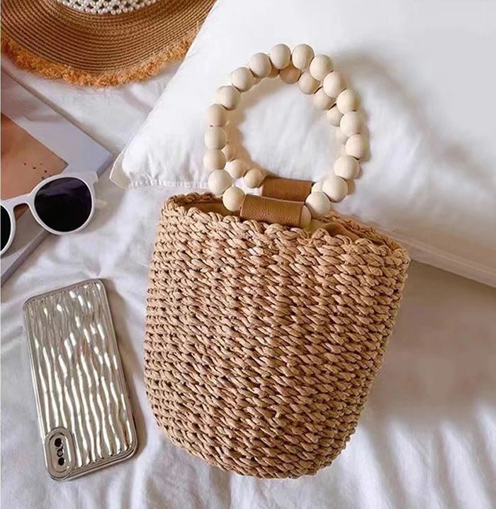 サマーバッグ 鞄 籠バッグ 小さめ カゴバッグ 手提げ ハンドバッグ 夏バッグ 大人 可愛い 編みバッグ