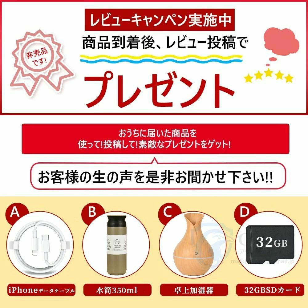 広角レンズ 望遠レンズ スリーショット 16倍ズーム 6400万画素 4K 軽量 小型 ビデ...