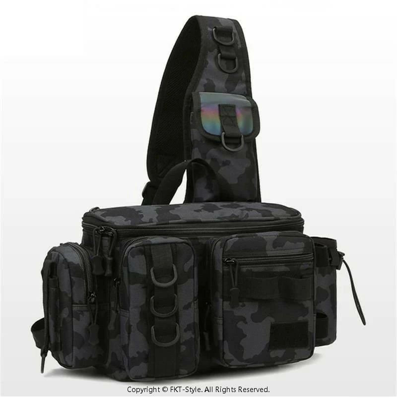 大容量 ショルダー 防水 ランガンバッグ ウエストバッグ ショルダーバッグ タックルバッグ フィッシン..