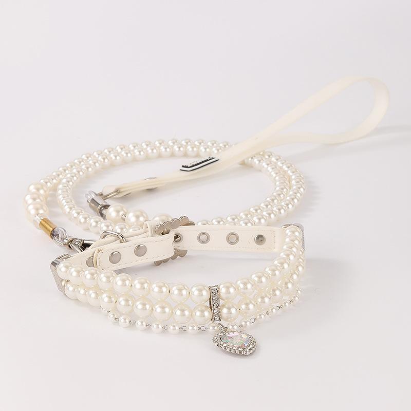 猫 セット おしゃれ 首輪 赤 ペット 小型犬 白 レザー リード かわいい 牽引ロープ 犬