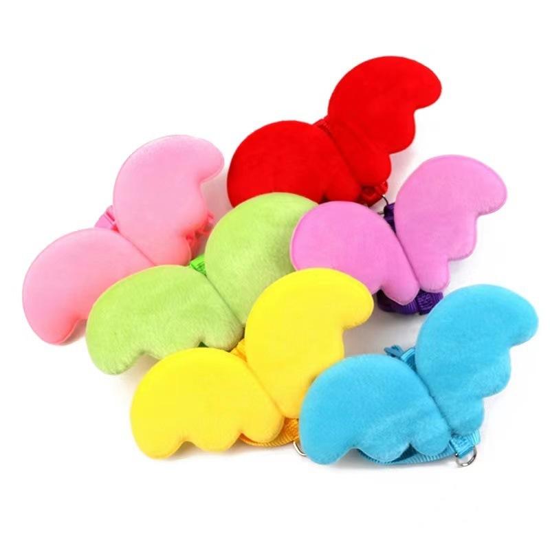 猫 成猫 ピンク 天使の羽 幼猫 エンジェル 小型犬 牽引ロープ 犬用 ハーネス 子犬