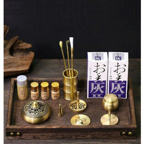 【送料無料】セット，黄銅燻香製造キット燻香金型工具、燻香粉末バーナーキット、トレイ付き家庭用香料..