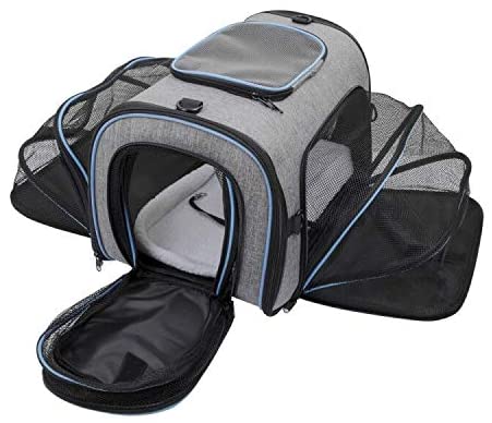 お出かけに便利 緊急避難 アウトドア 散歩 通院 旅行 中小型犬用ペットバッグ 4wayショルダー 折りたたみ 通気性抜群 拡張可能