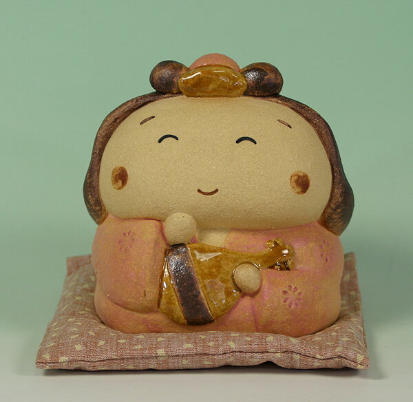 陶人形・にこにこ弁天 (座布団別売り)