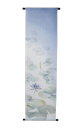 タペストリー・青い睡蓮　/ 和モダン 夏　 お洒落 タペストリー / インテリア タペストリー 和風 壁飾り　約36×130cm