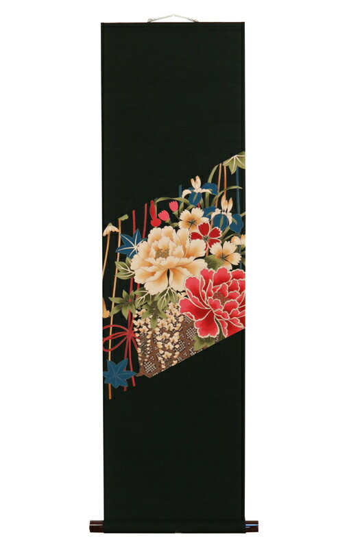 色紙掛軸ー:花 /モダン掛け軸/タペストリー/和風インテリア
