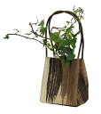 花入れ小物・縞刷毛 茶