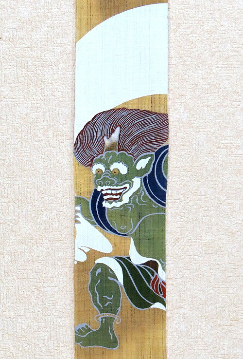 和風長尺細タペストリー・風神雷神/(和柄)/洛...の紹介画像2