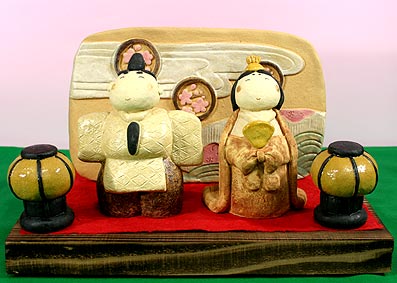 立ち雛セット（陶雛）