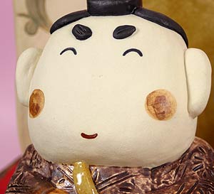 雛人形 ひな祭り /にこにこ雛セット/メーカー取り寄せ/陶器（陶雛人形）【親王飾り】■敷き台は黒塗となります/メーカー取り寄せの為、欠品の場合はご了承下さいませ。